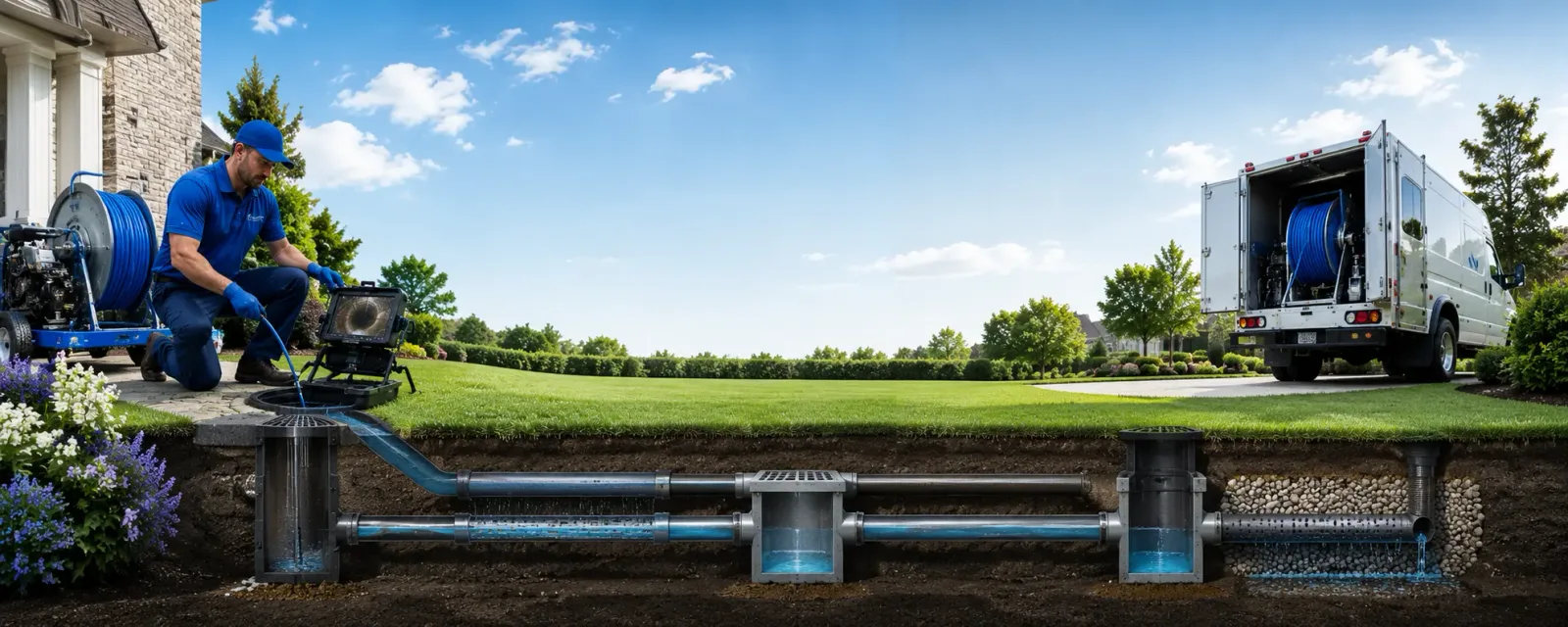 Outdoor drain cleaning information for Trumbull, NE